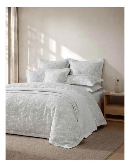 Quinn Quilt Cover Set in White