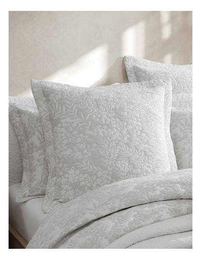 Quinn Quilt Cover Set in White