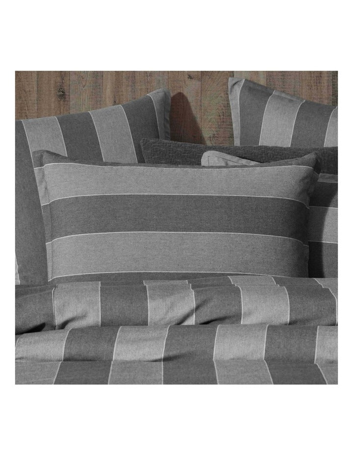 Thatcher Quilt Cover Set in Grey