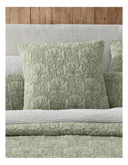 Lilian Bedspread Coverlet in Moss