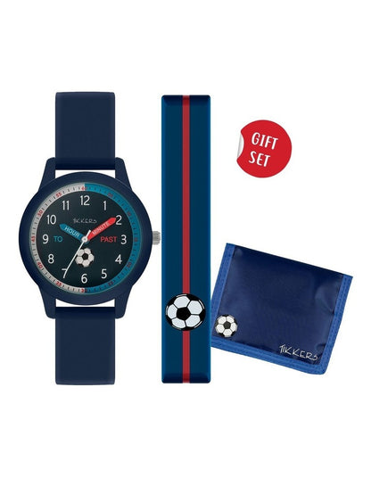 Alloy and Canvas Watch in Blue