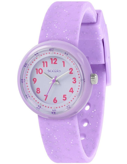 Plastic And Silicone Watch in Purple