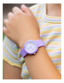 Plastic And Silicone Watch in Purple
