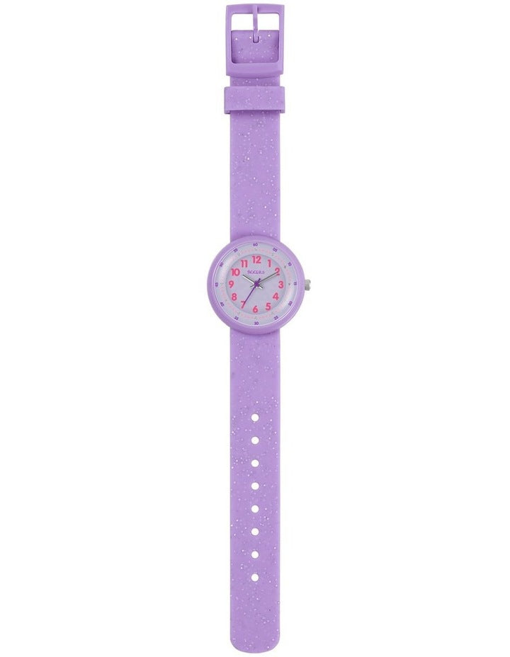 Plastic And Silicone Watch in Purple