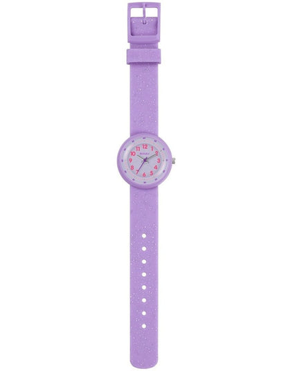 Plastic And Silicone Watch in Purple