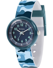 Plastic And Silicone Watch in Blue
