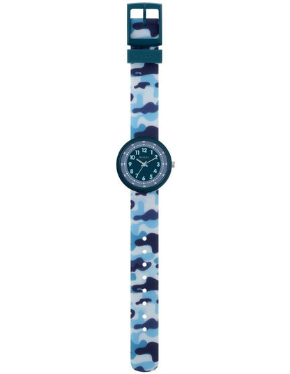 Plastic And Silicone Watch in Blue