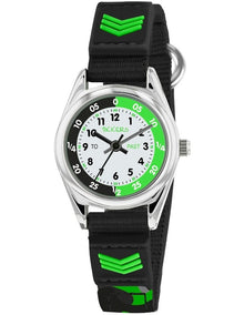 Alloy And Fabric Watch in Black