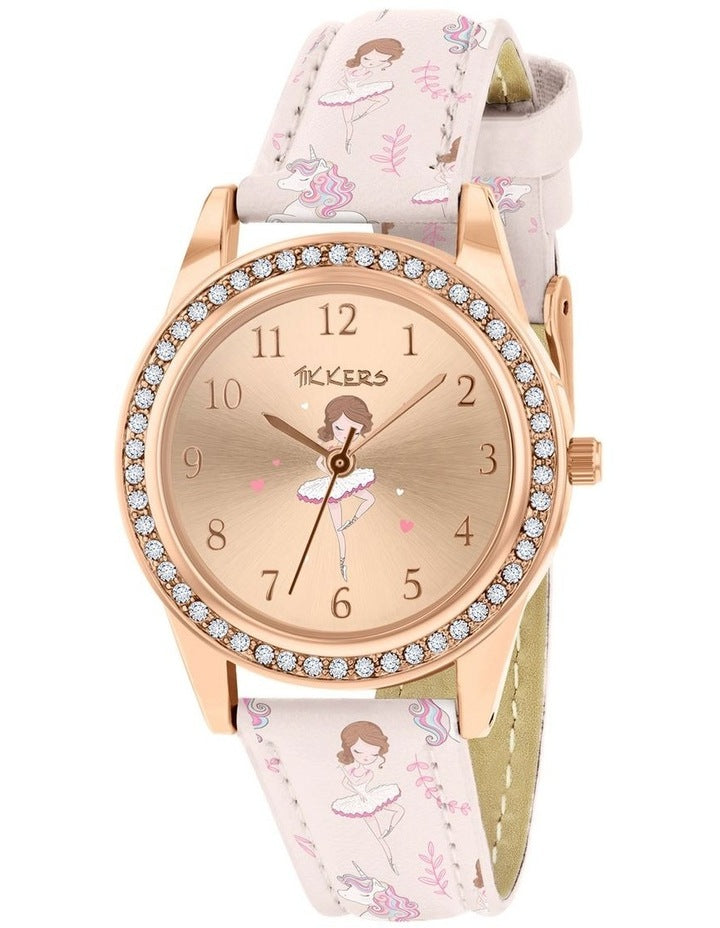 Alloy And Pu Leather Watch in Pink