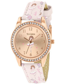 Alloy And Pu Leather Watch in Pink