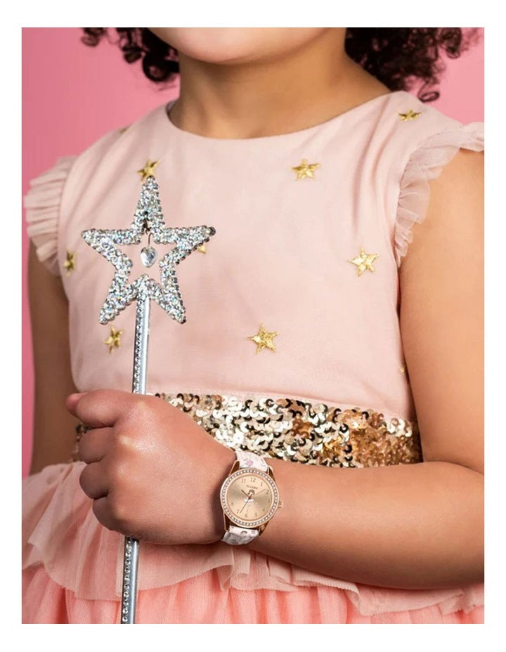 Alloy And Pu Leather Watch in Pink