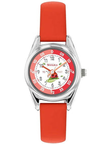 Alloy And Pu Leather Watch in Red