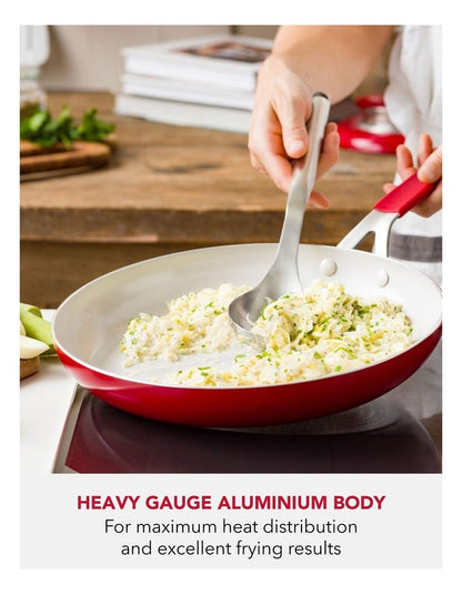 Aluminium Frypan 30cm in Empire Red