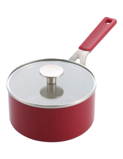 Aluminium Covered Saucepan 16cm /1.57L in Empire Red