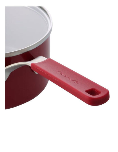 Aluminium Covered Saucepan 16cm /1.57L in Empire Red