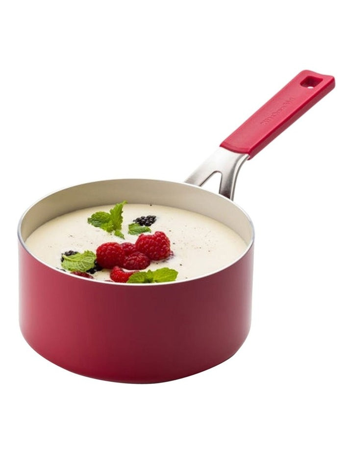 Aluminium Covered Saucepan 16cm /1.57L in Empire Red
