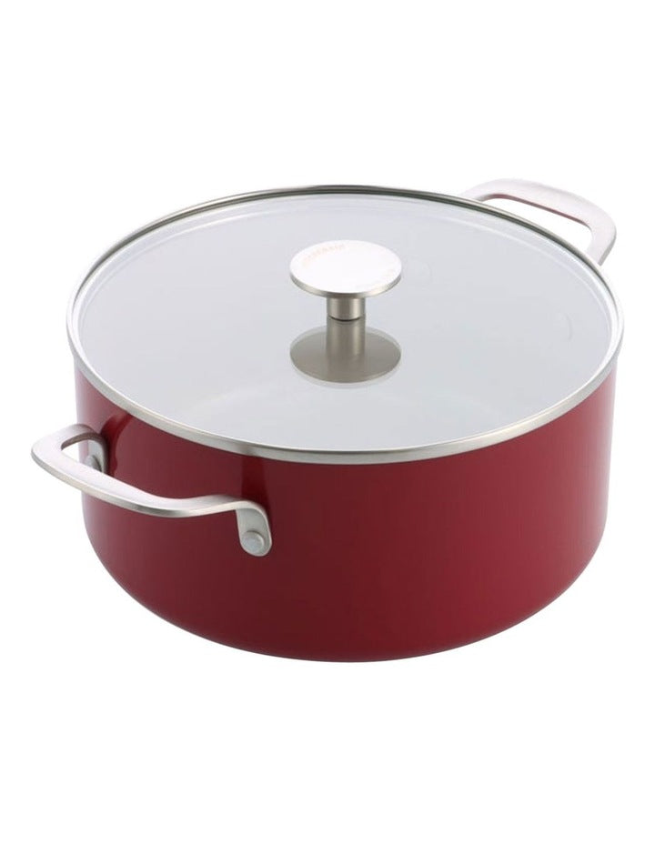 Aluminium Covered Casserole 24cm / 4.91L in Empire Red