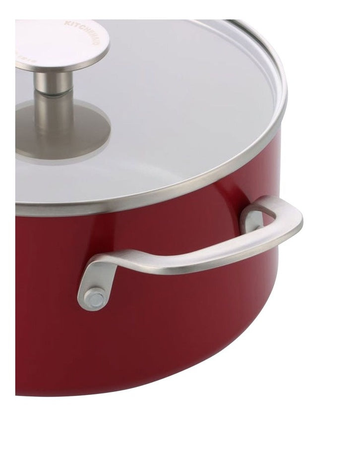 Aluminium Covered Casserole 24cm / 4.91L in Empire Red