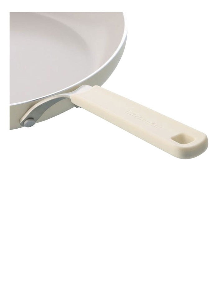 Aluminium Frypan 24cm in Almond Cream