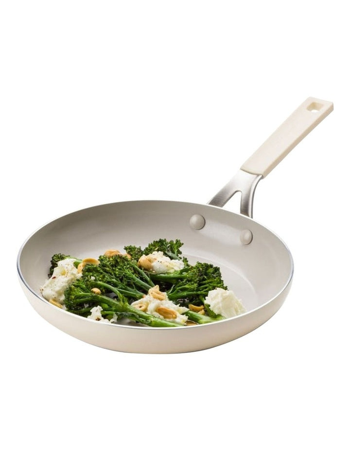 Aluminium Frypan 24cm in Almond Cream