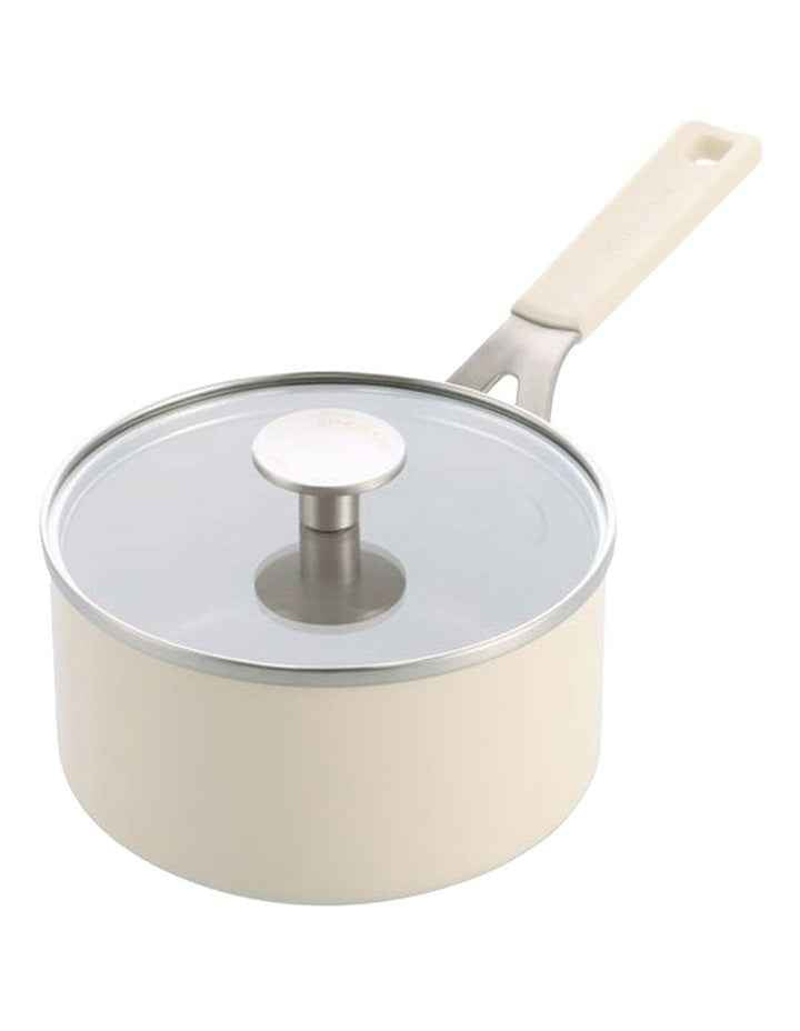 Aluminium Covered Saucepan 16cm/1.57L in Almond Cream