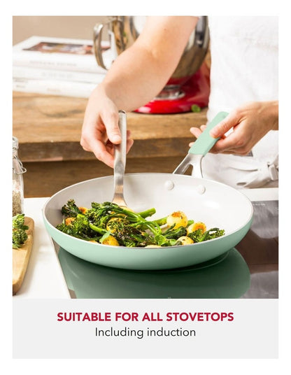 Aluminium Frypan 24cm in Pistacho
