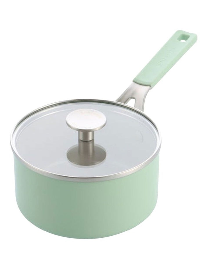 Aluminium Covered Saucepan 16cm, 1.57L in Pistacho