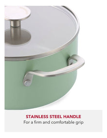 Aluminium Covered Casserole 24cm/4.91L in Pistacho