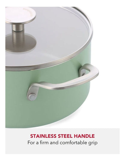 Aluminium Covered Casserole 24cm/4.91L in Pistacho