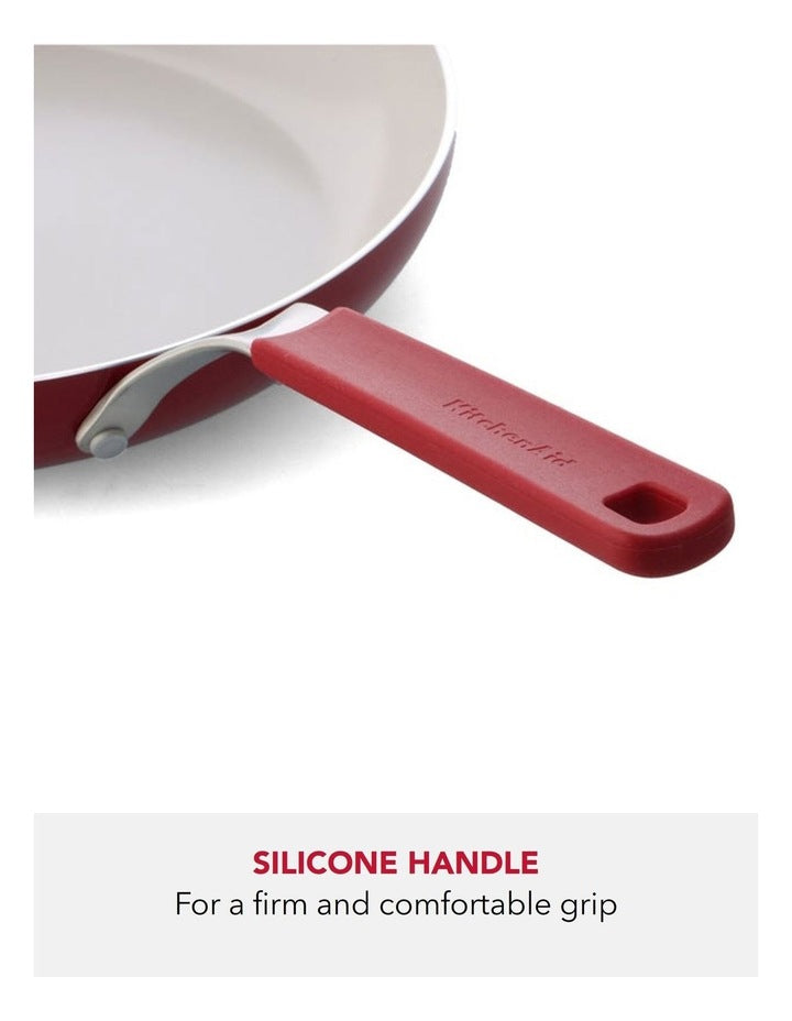 Aluminium Frypan Set Of 2 Pieces 20/28cm in Empire Red