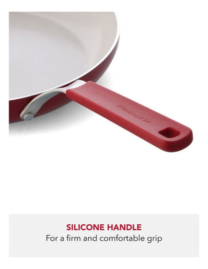 Aluminium Frypan Set Of 2 Pieces 20/28cm in Empire Red