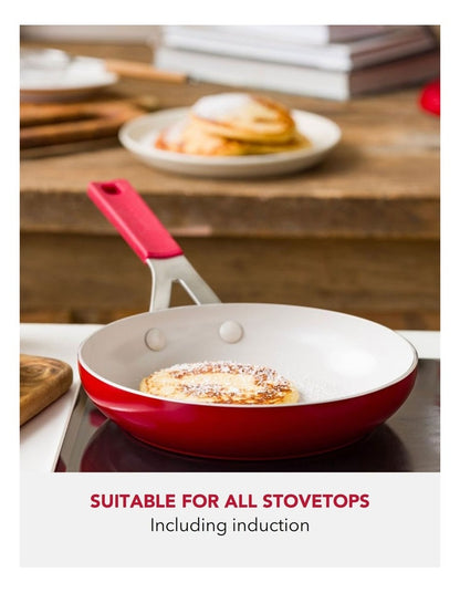Aluminium Frypan Set Of 2 Pieces 20/28cm in Empire Red