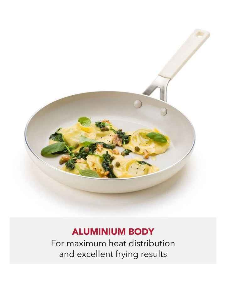 Aluminium Frypan Set Of 2 Pieces 20/28cm in Almond Cream