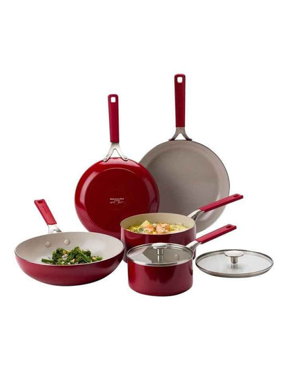 Aluminium Cookware Set Of 5Pieces in Empire Red