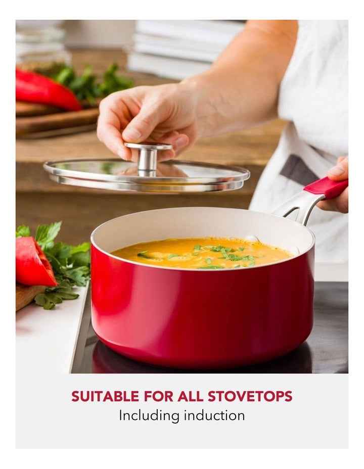 Aluminium Cookware Set Of 5Pieces in Empire Red