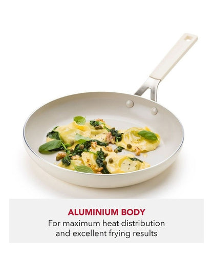 Aluminium Cookware Set Of 5 Pieces in Almond Cream