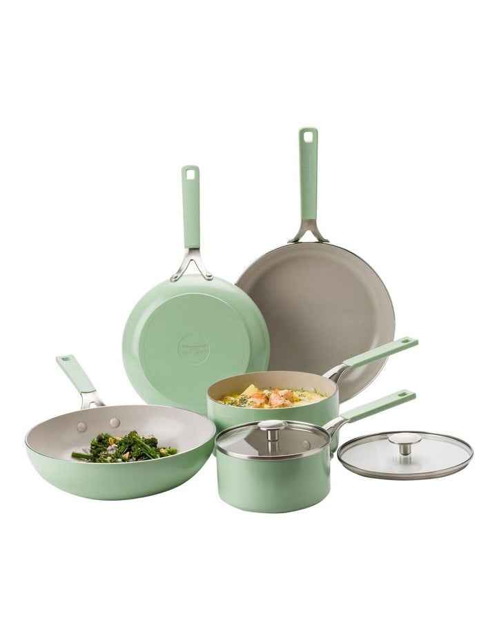 Aluminium Cookware Set Of 5 Pieces in Pistacho