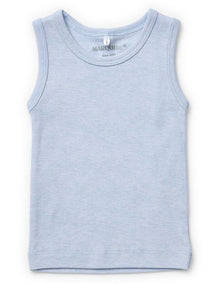 Cotton Wool Singlet in Blue