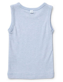 Cotton Wool Singlet in Blue