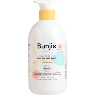 Bunjie Baby Top To Toe Wash Sensitive Probiotic Skincare 500mL