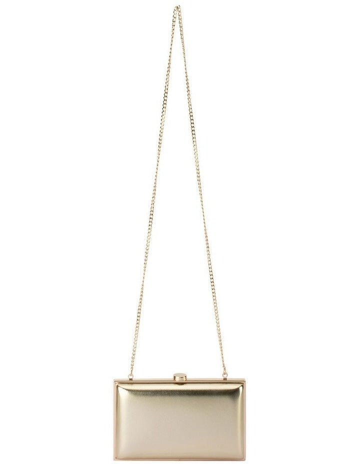 Lucy Metallic Clutch Bag in Gold