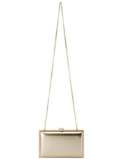 Lucy Metallic Clutch Bag in Gold