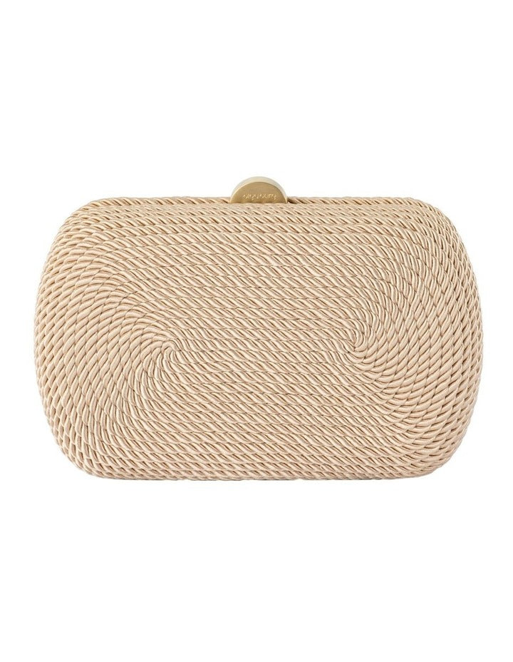Martina Rope Clutch Bag in Natural