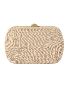 Martina Rope Clutch Bag in Natural