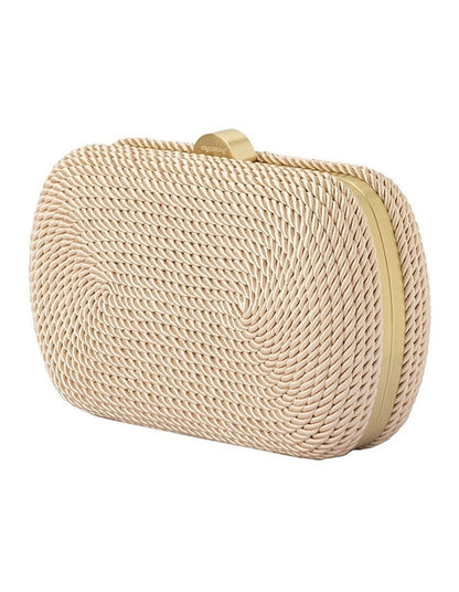 Martina Rope Clutch Bag in Natural