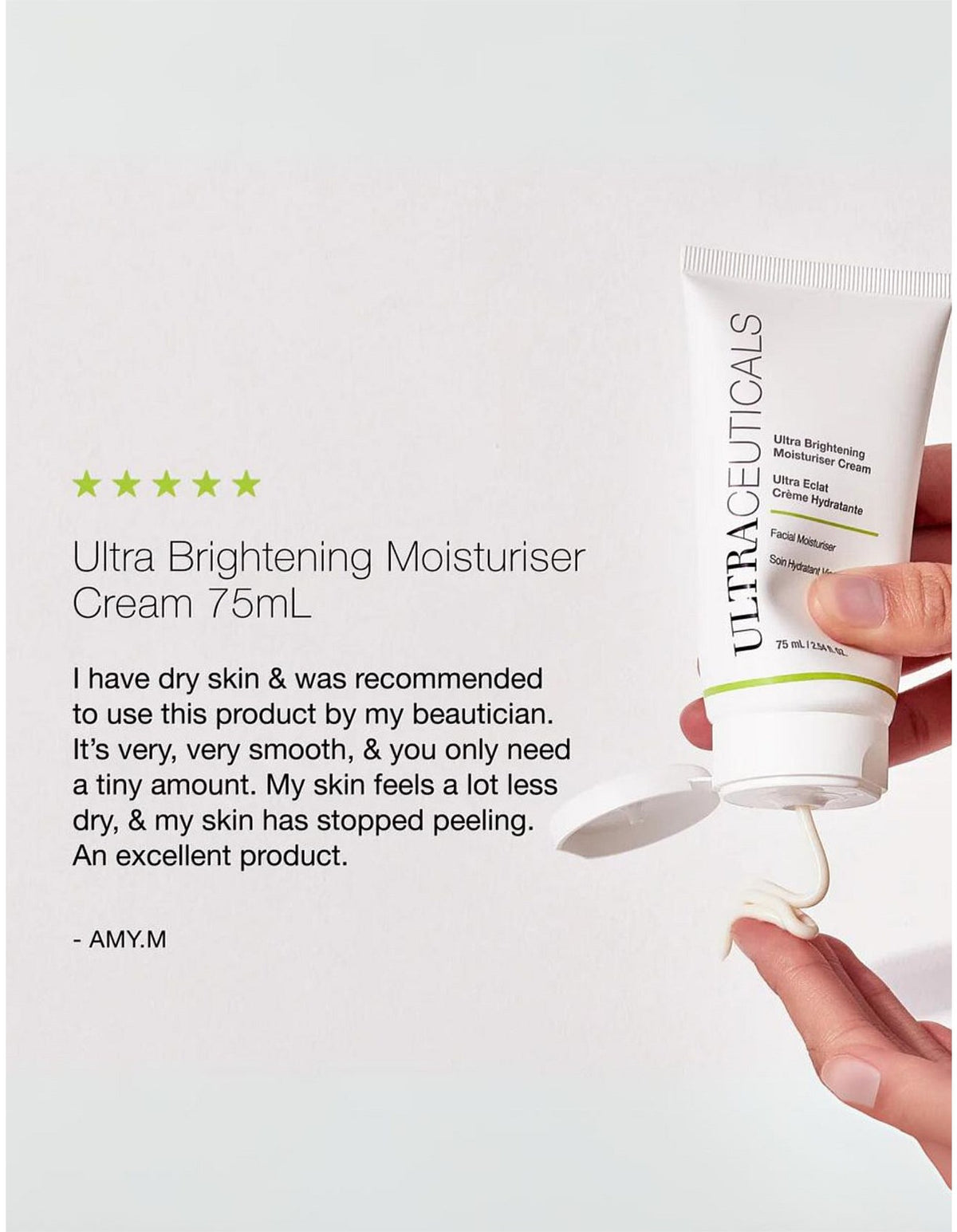 Ultra Brightening Moisturiser Cream 75mL