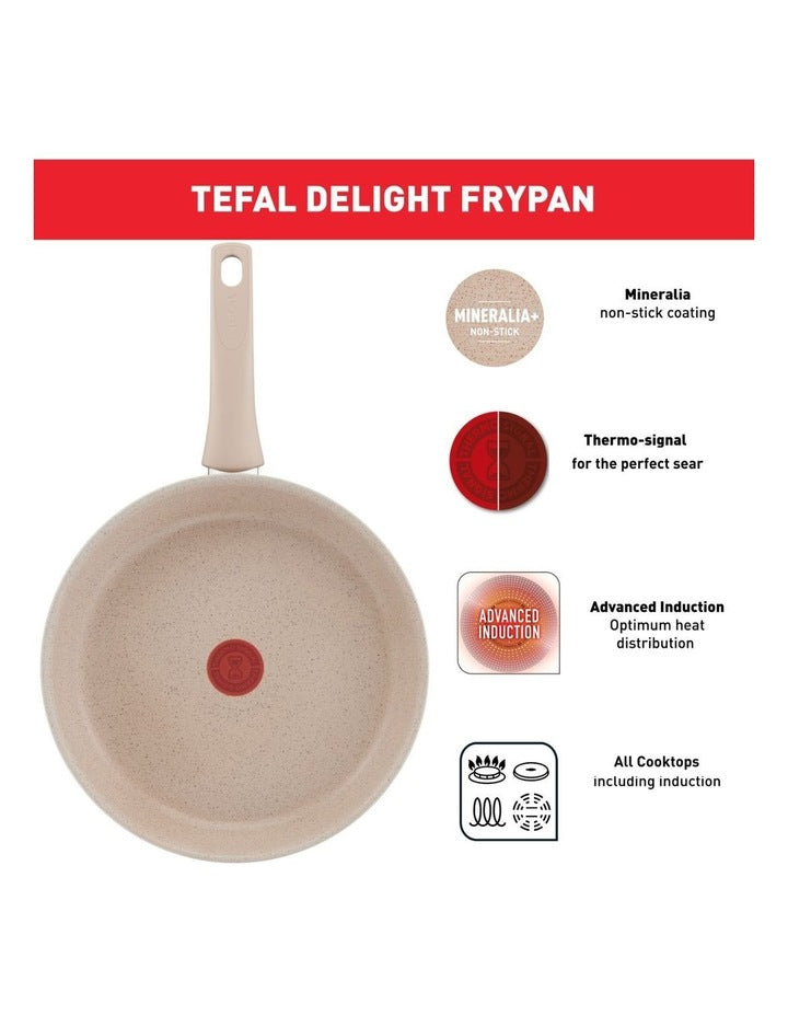 Delight Mineralia Induction Non-Stick Frypan 28cm in Beige