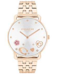 Elliot Calfskin Dial Watch in Rose Gold