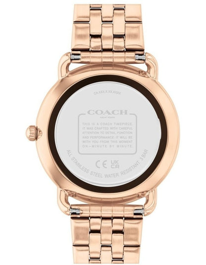 Elliot Calfskin Dial Watch in Rose Gold