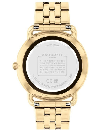 Elliot Ionic Steel Rose Gold Dial Watch in Black
